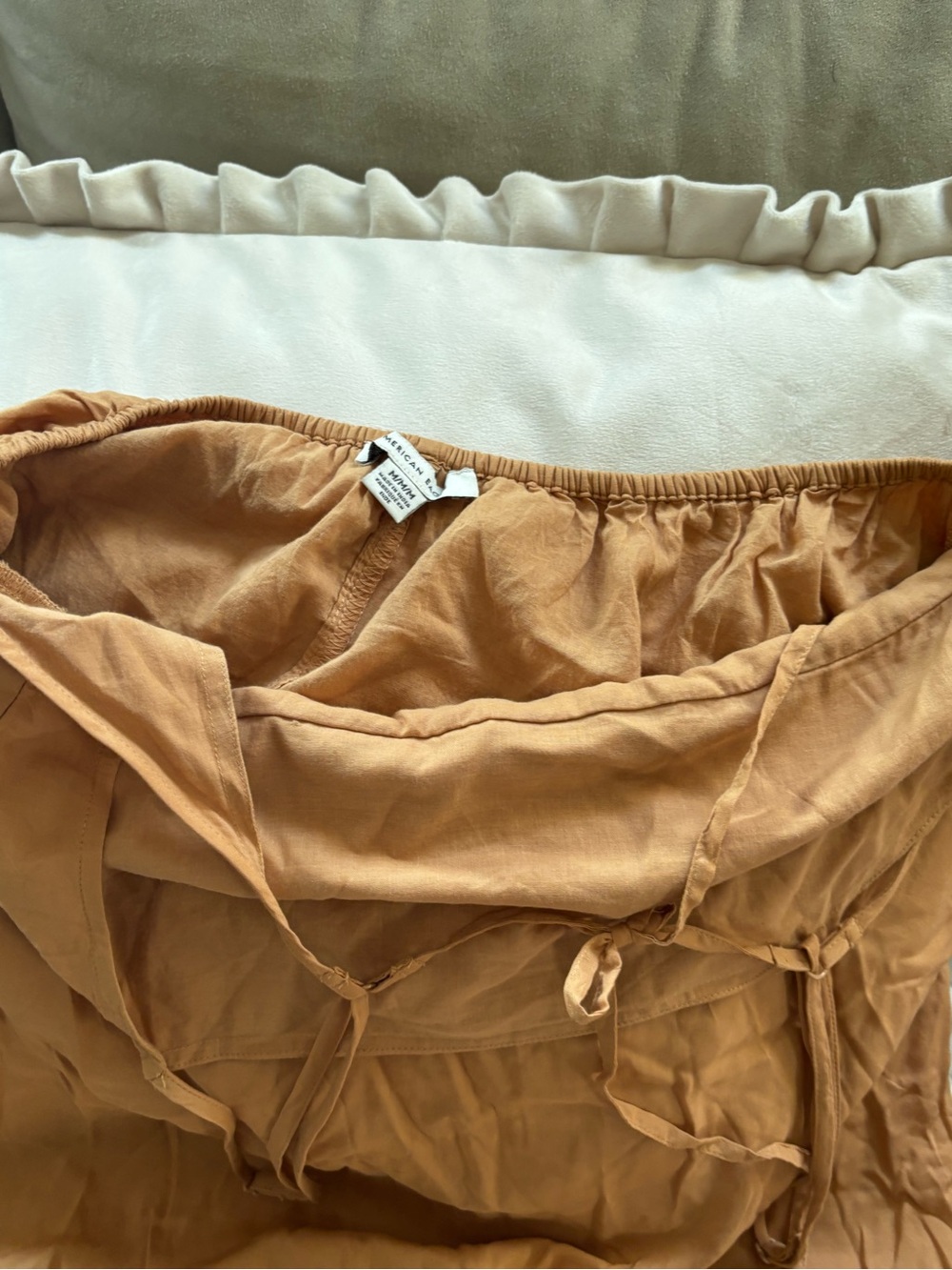 American Eagle Outfitters Rust/Tan Lightweight Dress